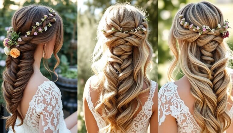 boho bridal hair