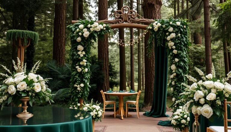 forest green wedding color palette