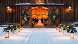 Rustic Winter Wedding On a Budget