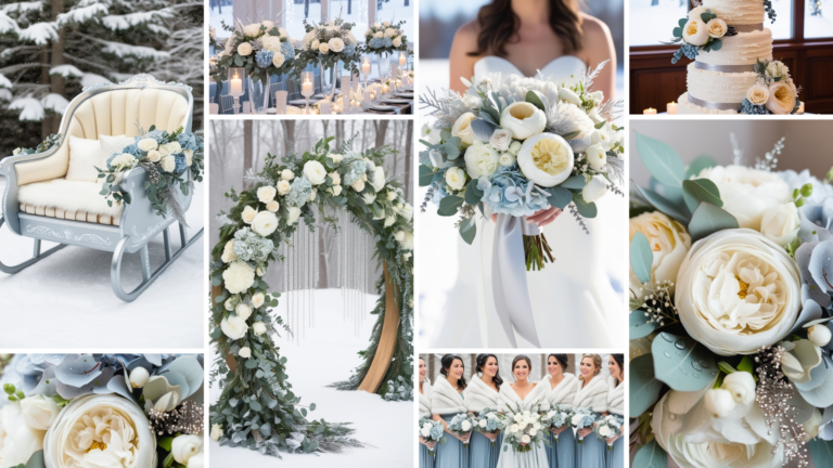 Ice Blue Wedding Color Palette