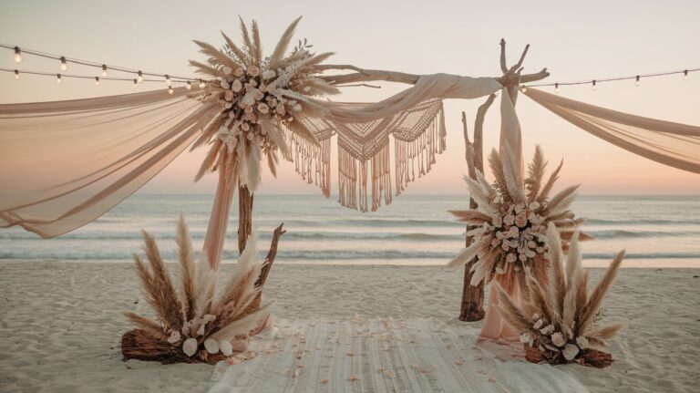 Boho Beach Wedding Color Schemes