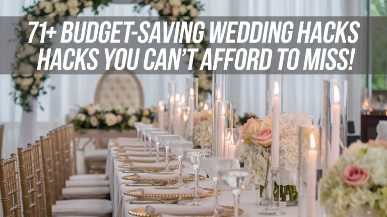 71+ Budget-Saving Wedding Hacks You Can’t Afford to Miss!