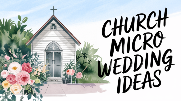 Church Micro Wedding Ideas.