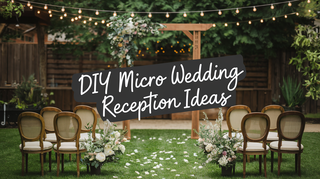 DIY Micro Wedding Reception Ideas