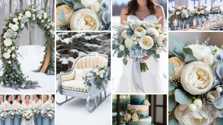 25+ Ideas for a Stunning Ice Blue Wedding Color Palette