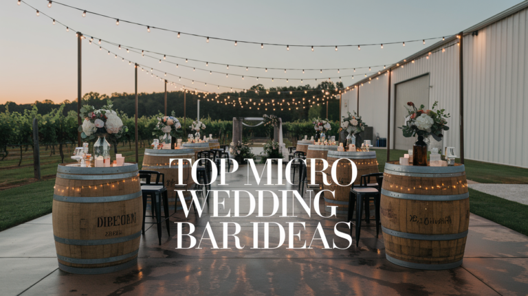 Micro Wedding Bar Ideas