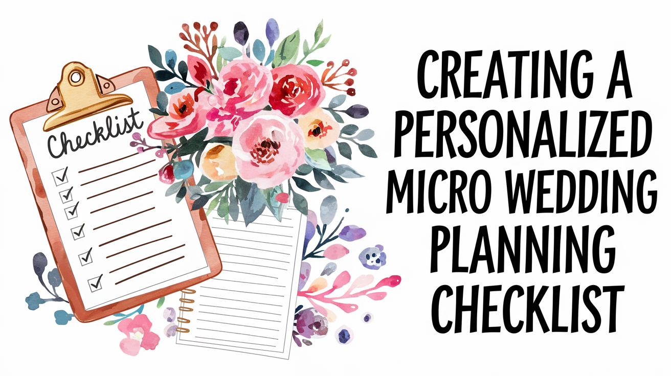 Personalized Micro Wedding Planning Checklist